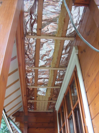 Isolatiewerken onder de kamer van Linde