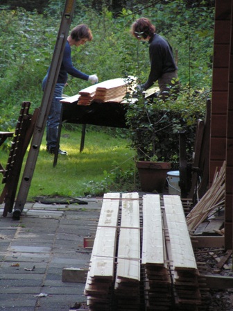 De helft ligt te drogen