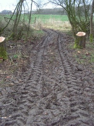Sporen richting de uitganag